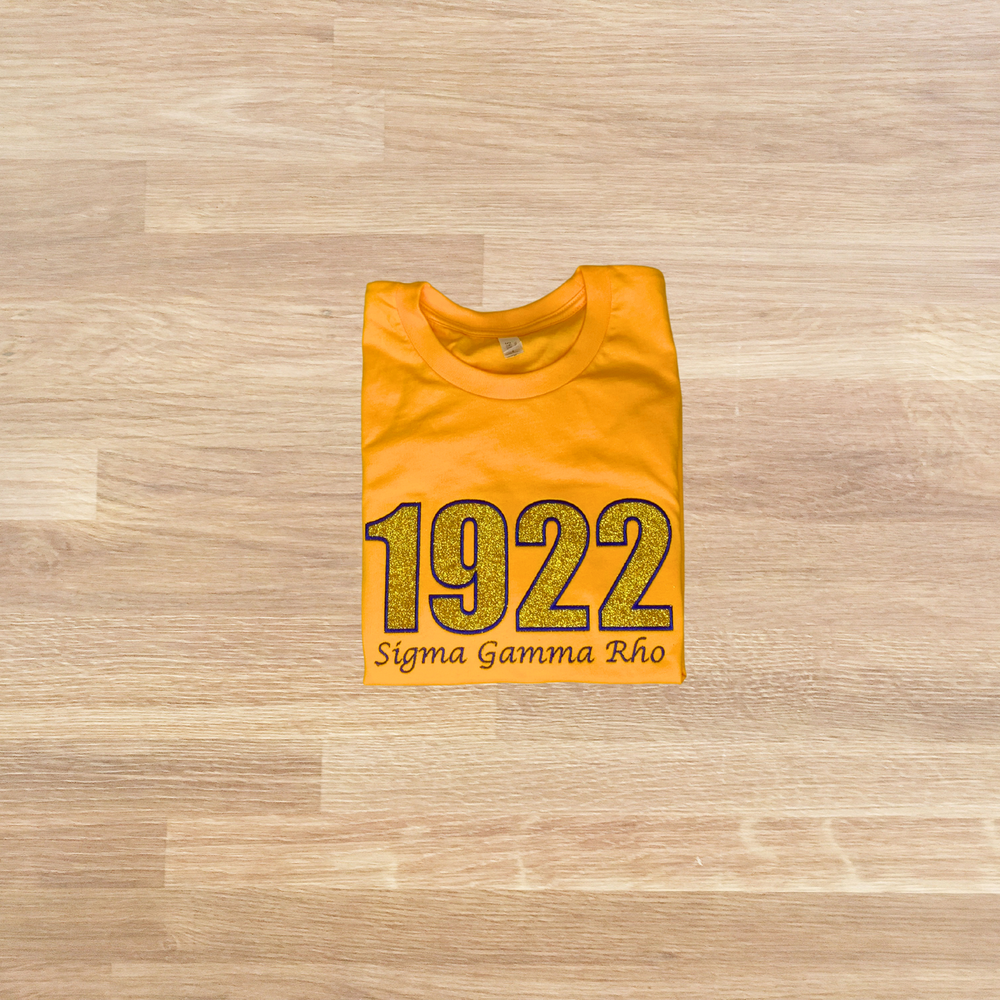 1922 Sigma Gamma Rho Embroidered Glitter T-Shirt