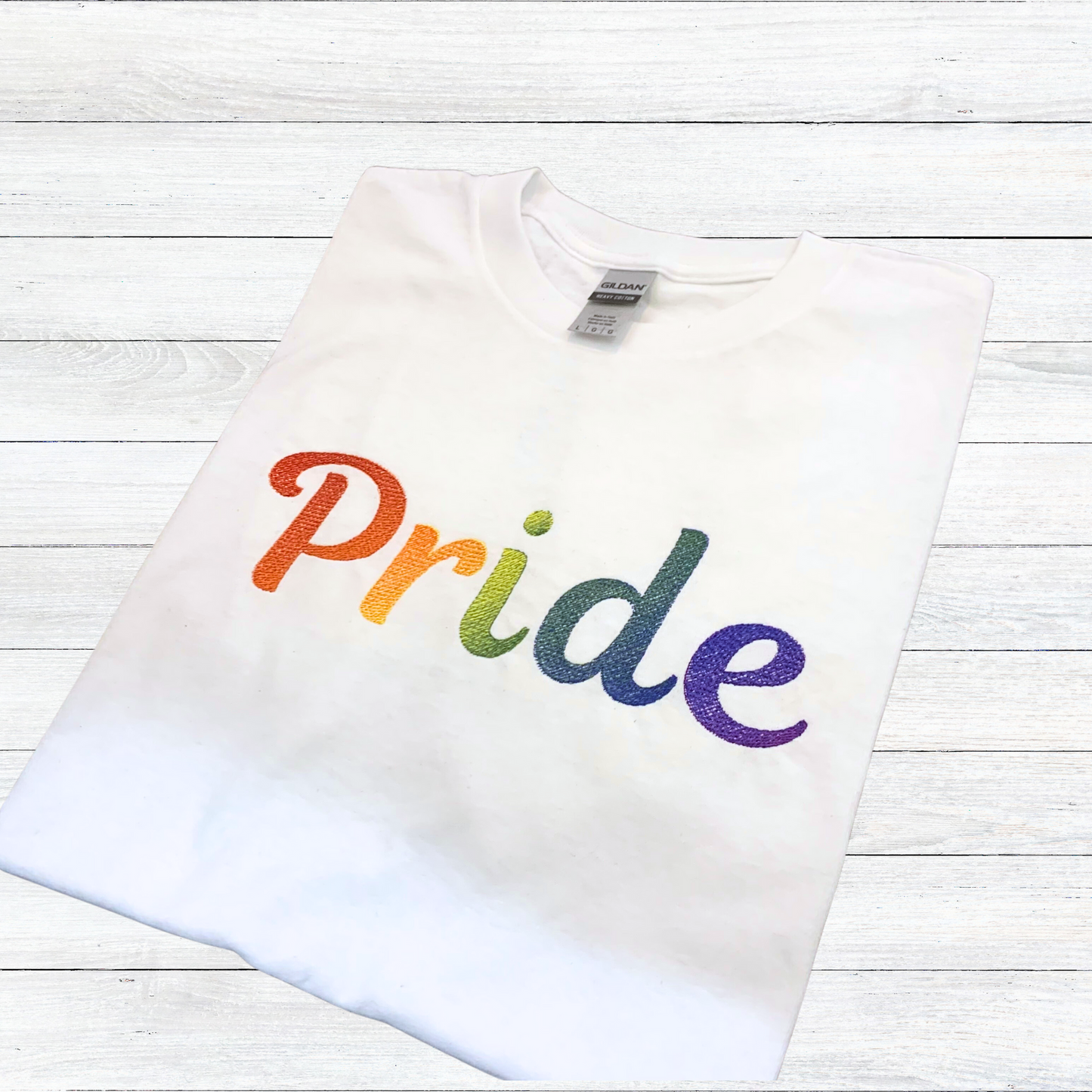 Rainbow Pride LGBTQ Embroidered Shirt