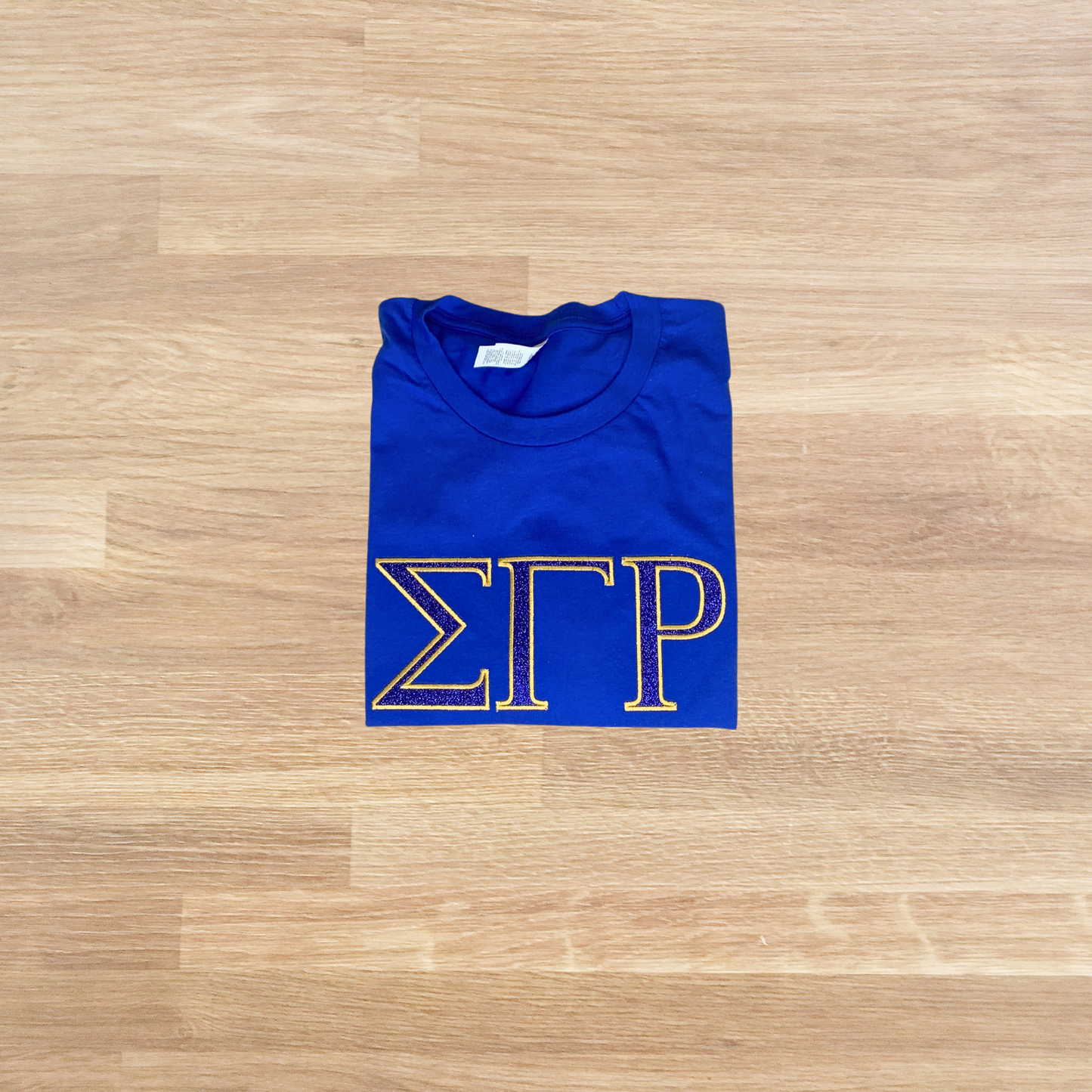 Sigma Gamma Rho Embroidered Glitter T-Shirt