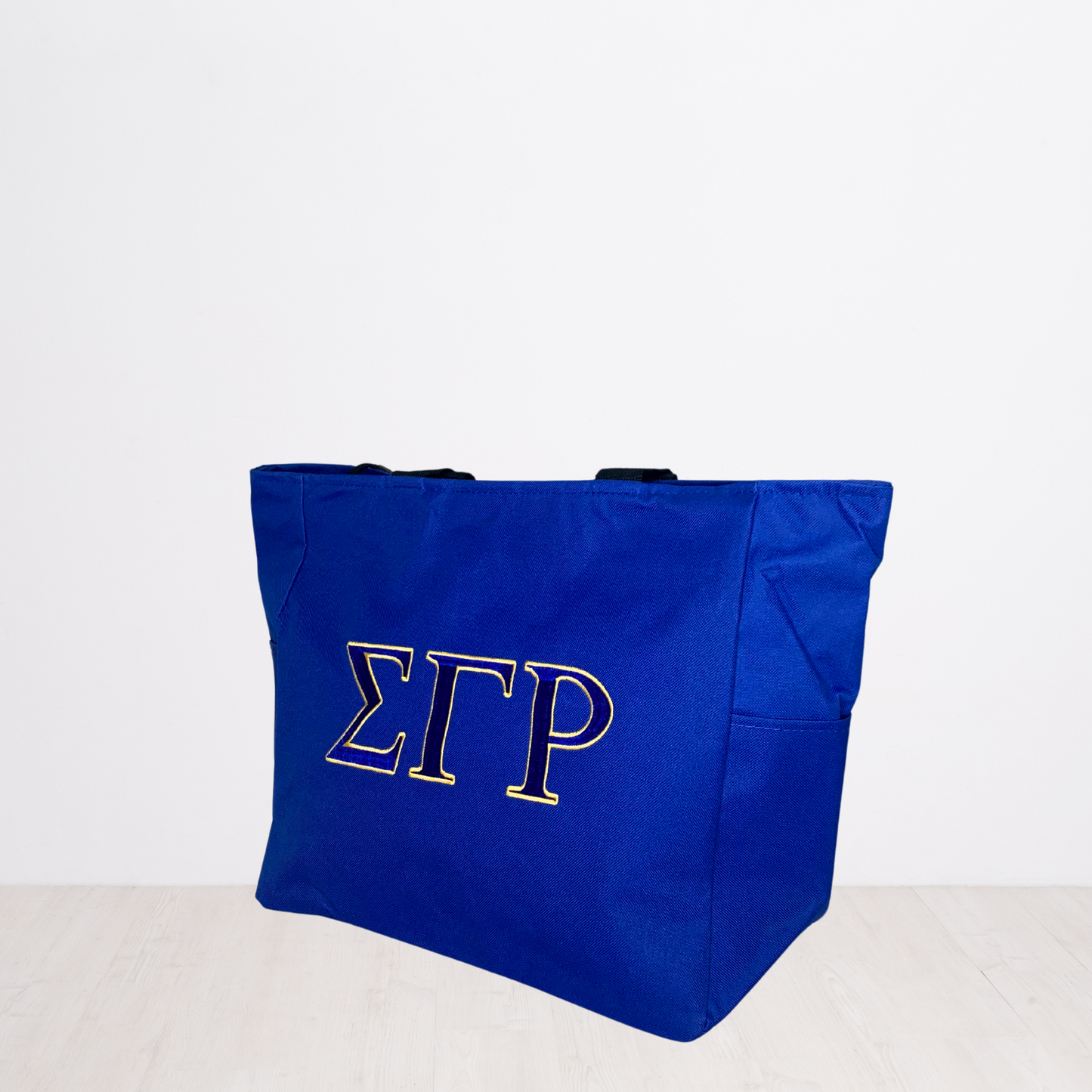 Sigma Gamma Rho Personalized Embroidered Zipper Tote Bag