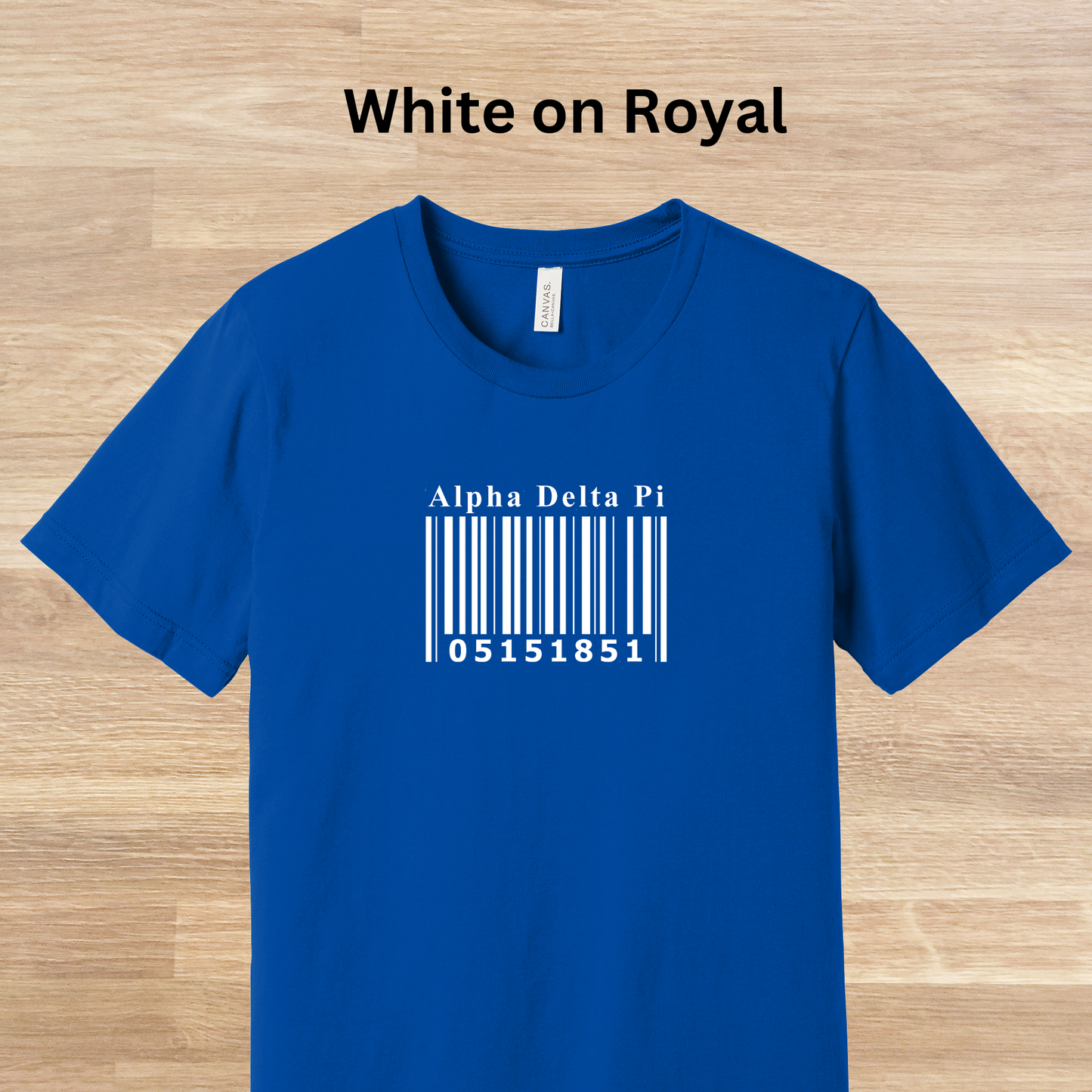 Alpha Delta Pi Barcode with Founders Date T-Shirt