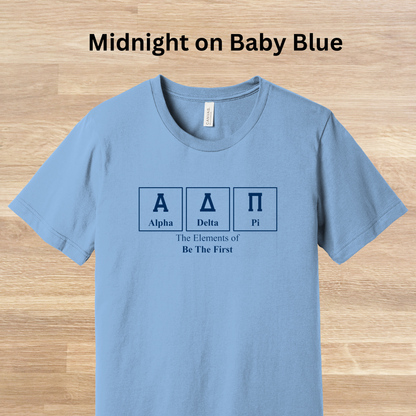 Alpha Delta Pi Elements Table T-Shirt