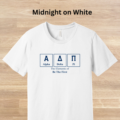 Alpha Delta Pi Elements Table T-Shirt