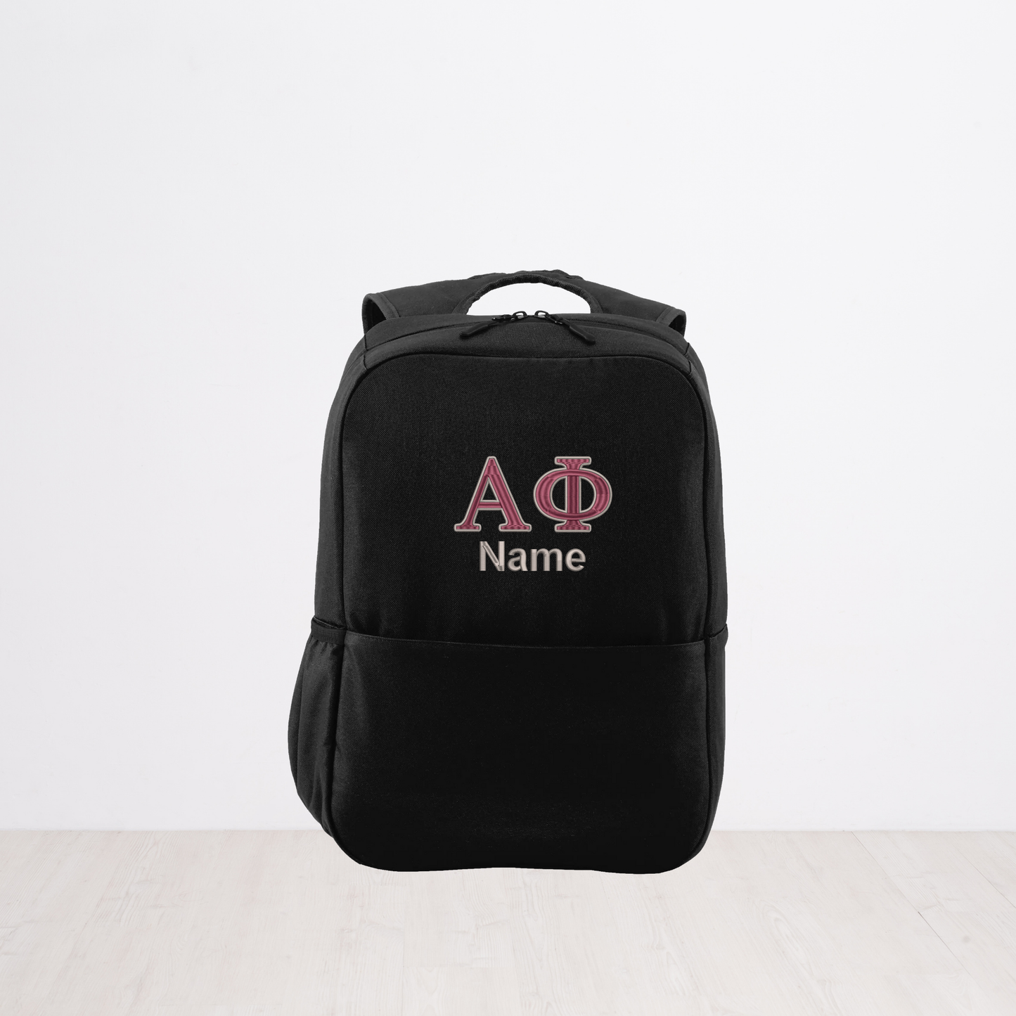 Alpha Phi Personalized Embroidered Backpack Bookbag