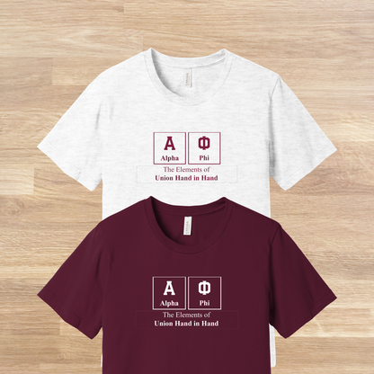 Alpha Phi Elements Table T-Shirt