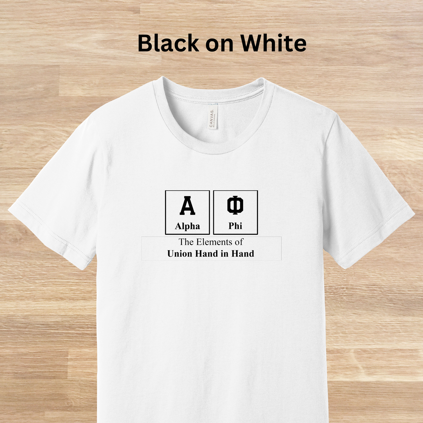 Alpha Phi Elements Table T-Shirt