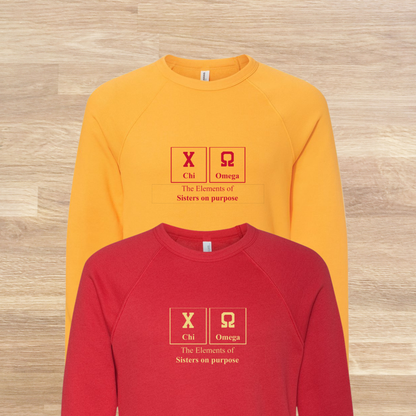 Chi Omega Elements Table Sweatshirt