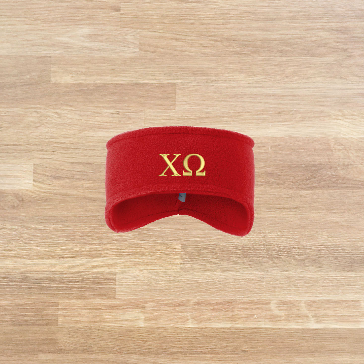 Chi Omega Embroidered Fleece Headband