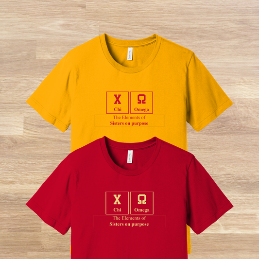 Chi Omega Elements Table T-Shirt