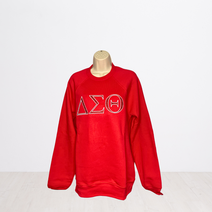 Delta Sigma Theta Embroidered Glitter Sweatshirt