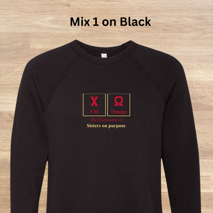 Chi Omega Elements Table Sweatshirt