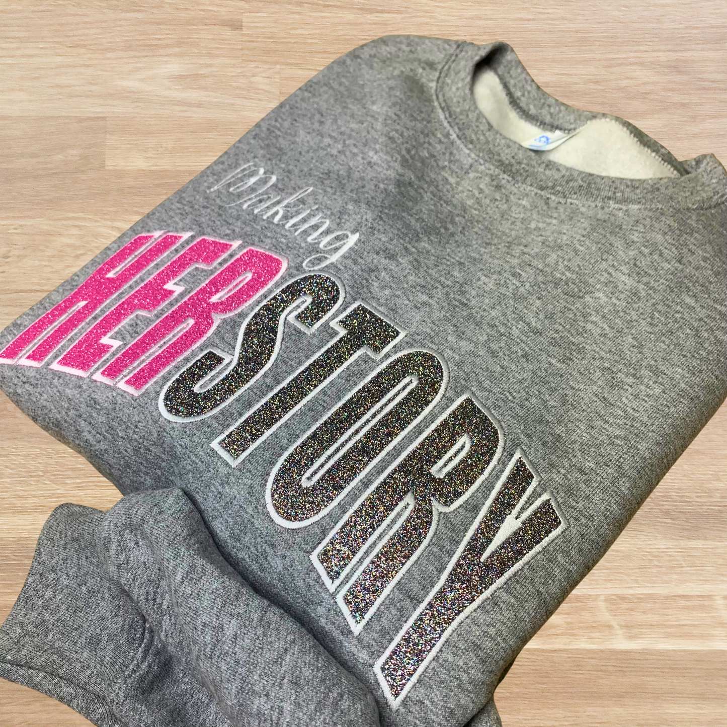 Herstory (History) Glitter Sweatshirt