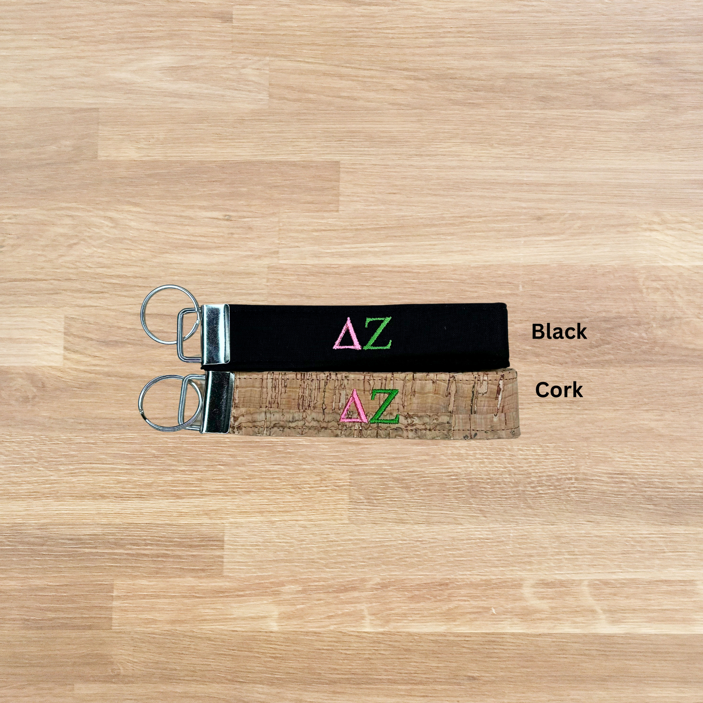 Delta Zeta Embroidered Key fob