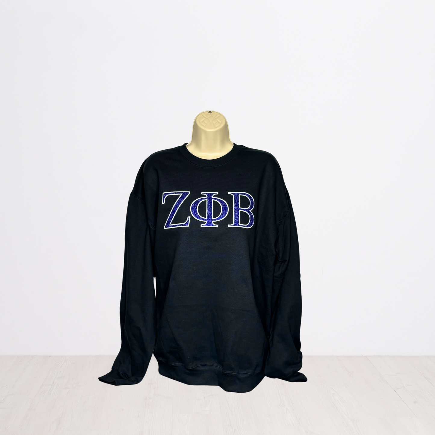 Zeta Phi Beta Embroidered Glitter Sweatshirt