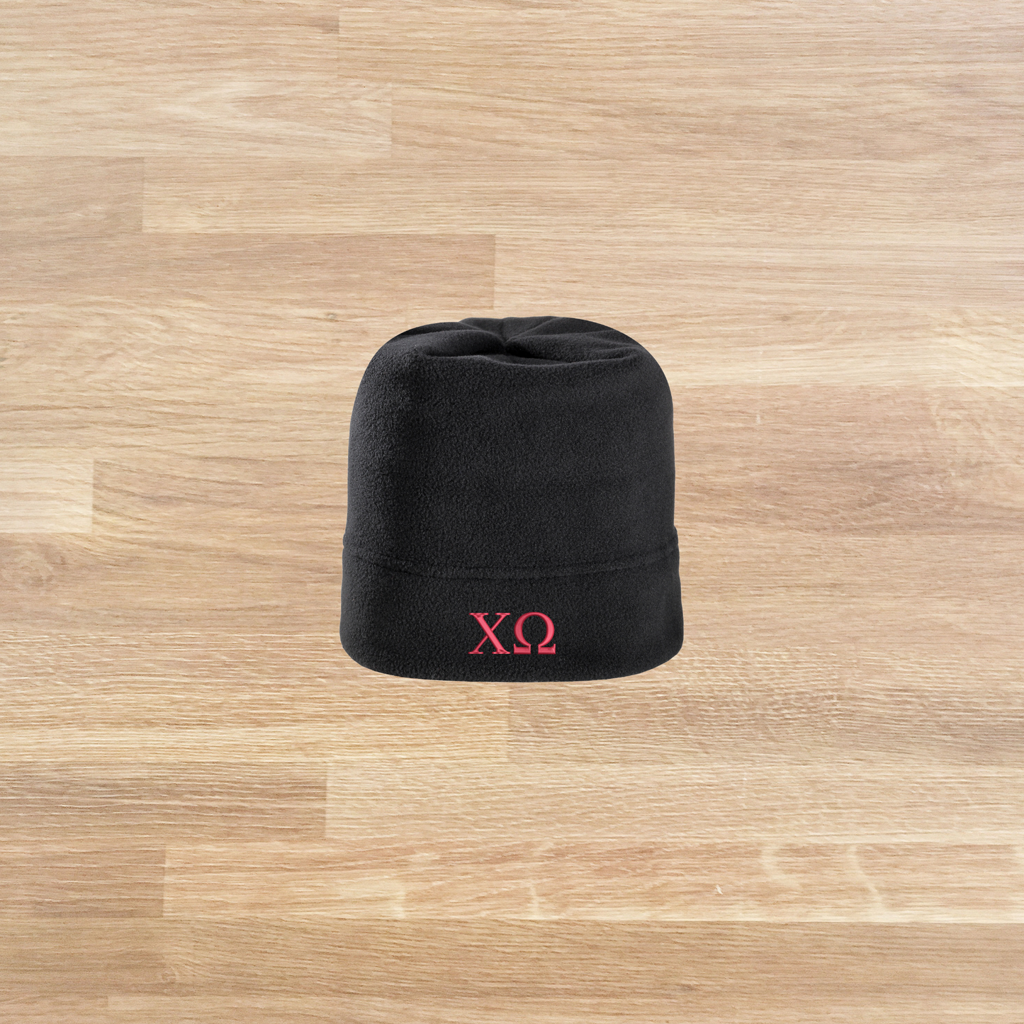 Chi Omega Embroidered Fleece Hat Beanie