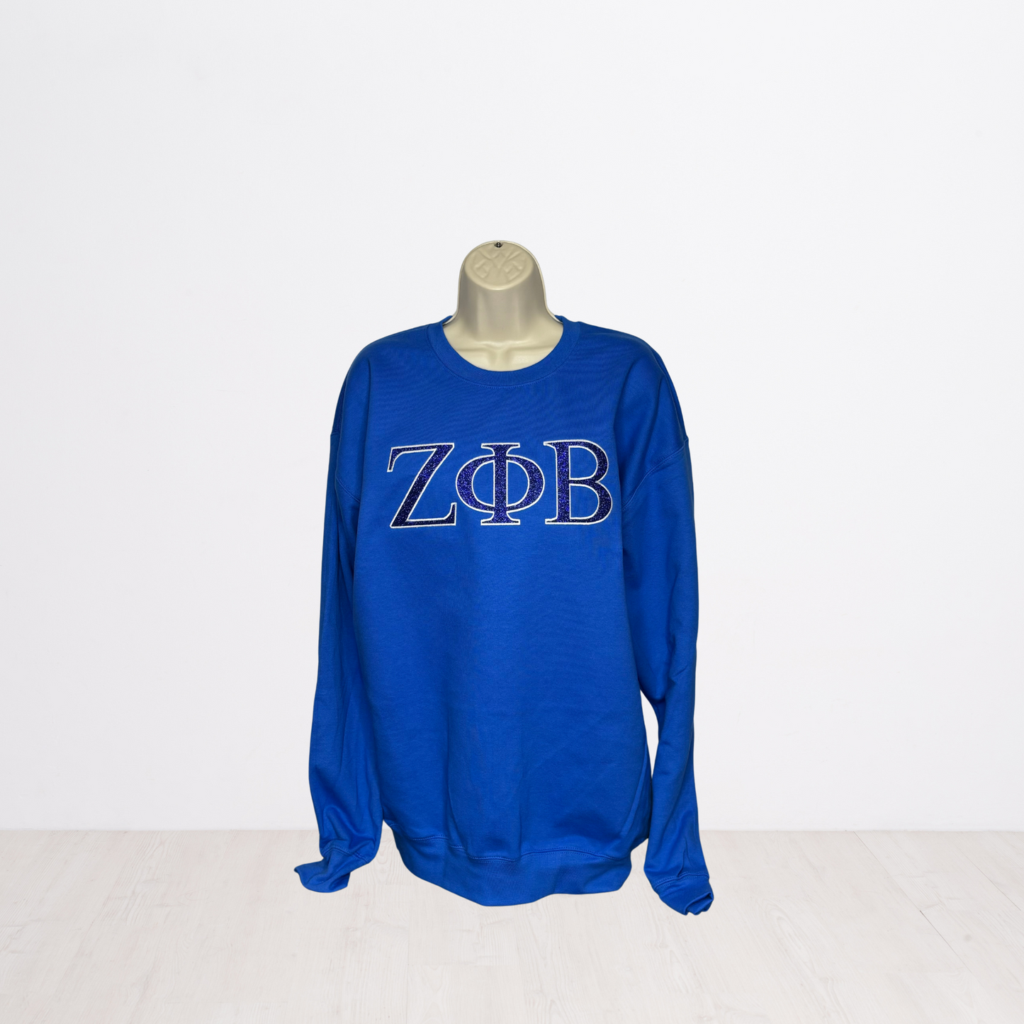 Zeta Phi Beta Embroidered Glitter Sweatshirt