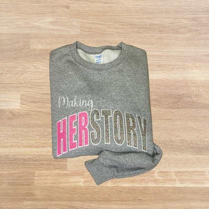 Herstory (History) Glitter Sweatshirt