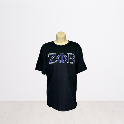 Zeta Phi Beta Embroidered Glitter T-shirt