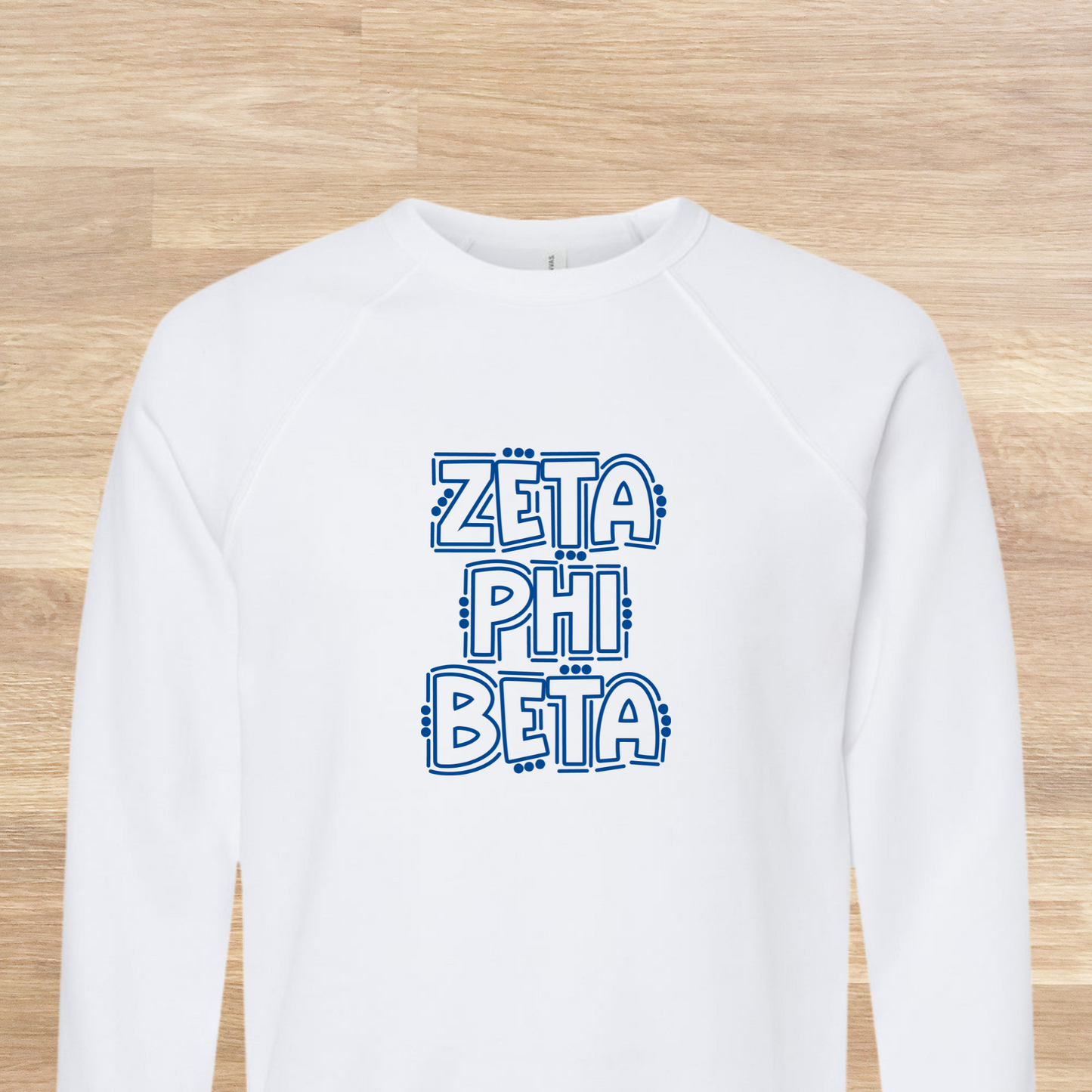 Zeta Phi Beta Retro Doodle 80s Style Sweatshirt