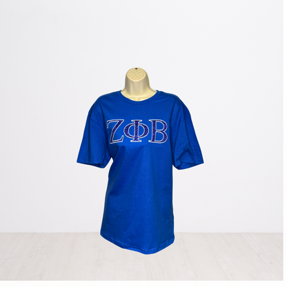 Zeta Phi Beta Embroidered Glitter T-shirt