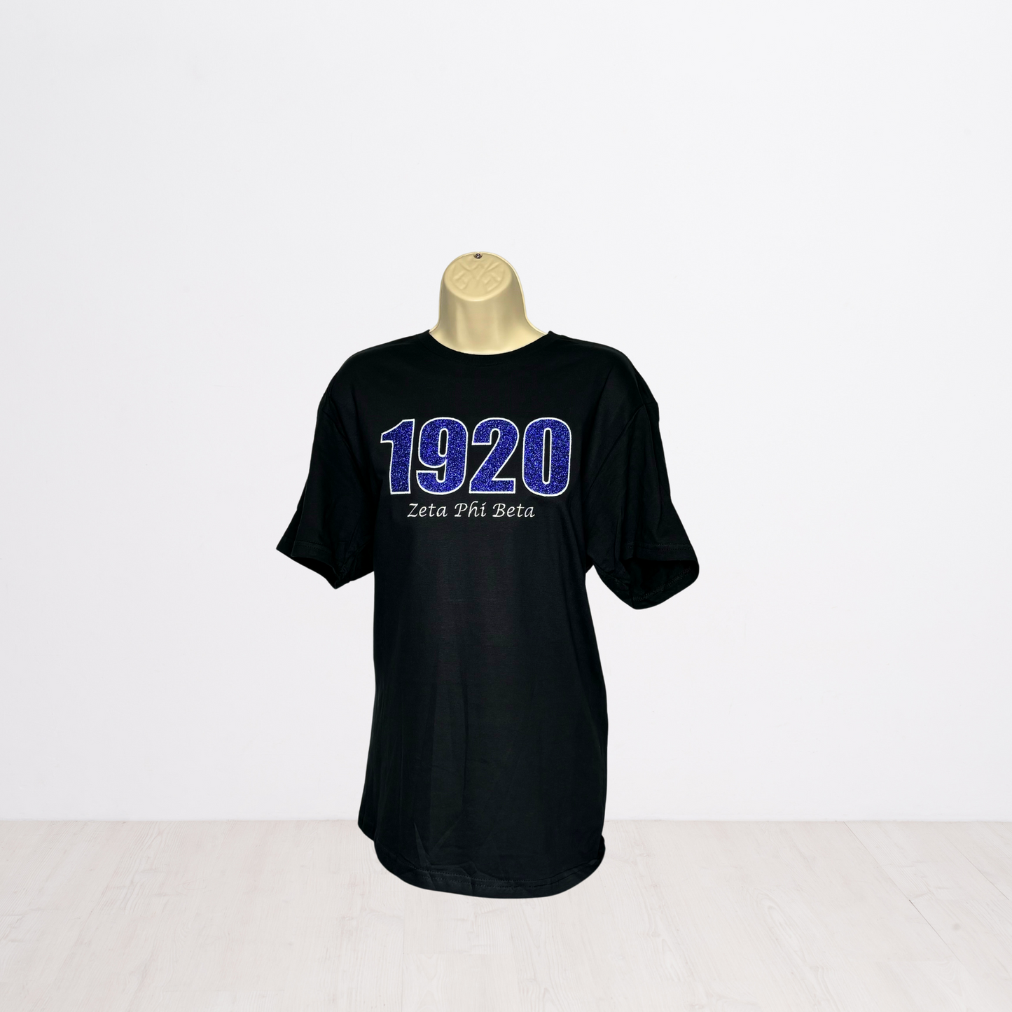 1920 Zeta Phi Beta Embroidered Glitter T-Shirt