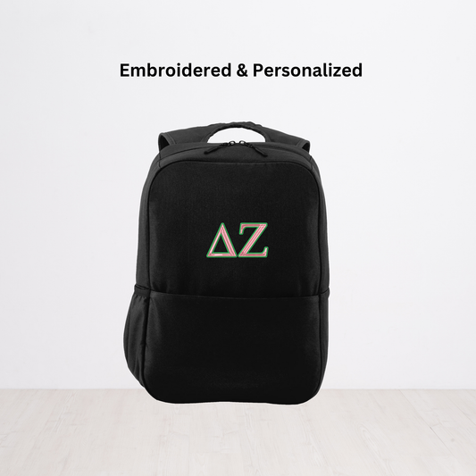 Delta Zeta Personalized Embroidered Backpack Bookbag