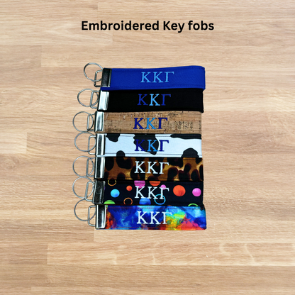 Kappa Kappa Gamma Embroidered Key fob