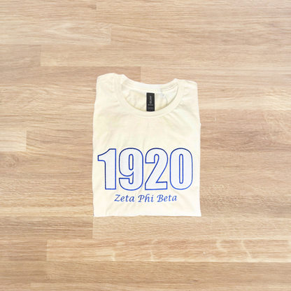 1920 Embroidered Glitter T-Shirt