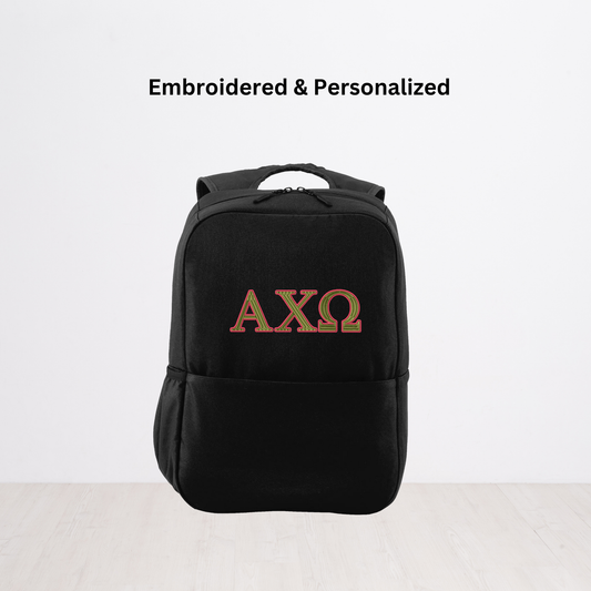 Alpha Chi Omega Personalized Embroidered Backpack Bookbag