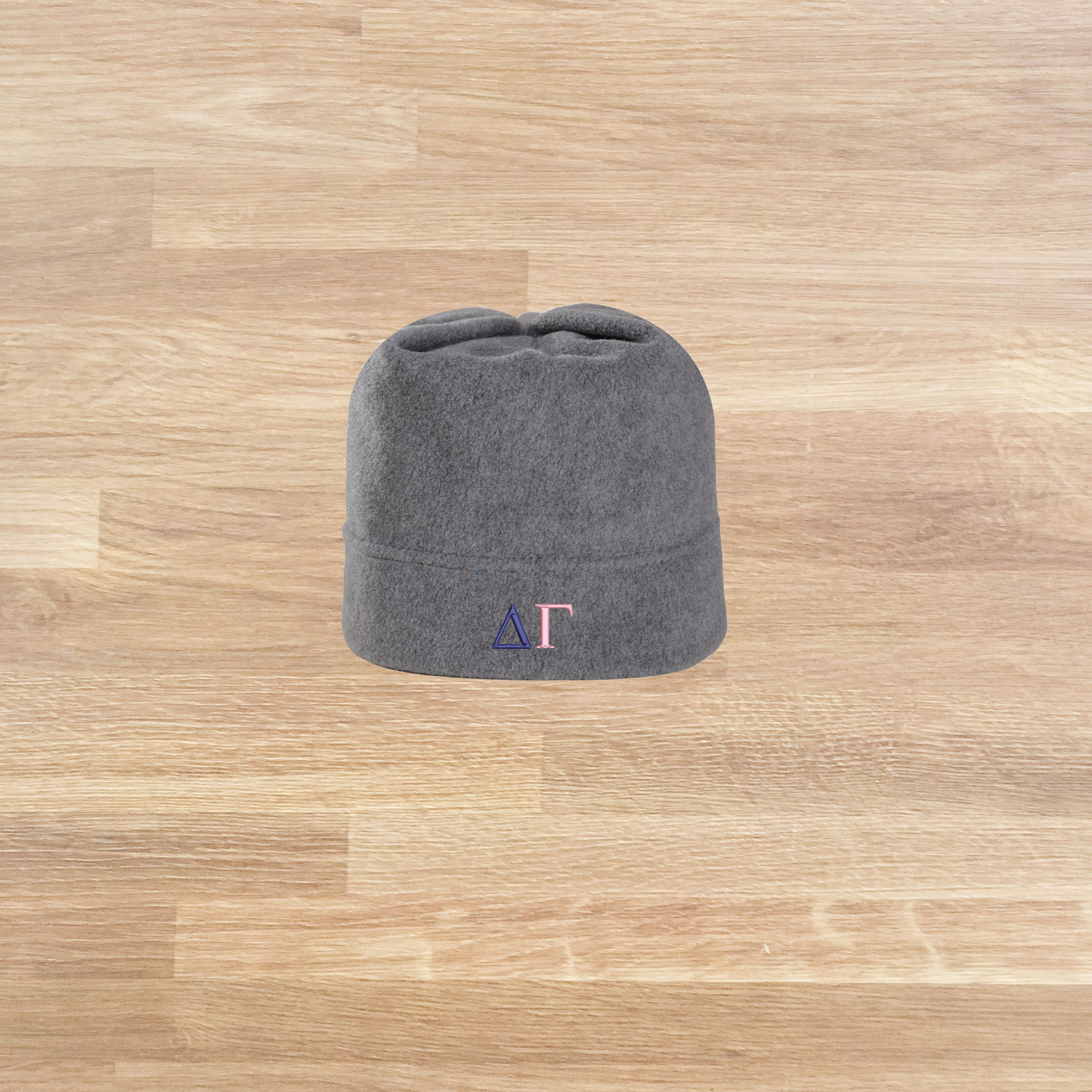 Delta Gamma Embroidered Fleece Hat Beanie