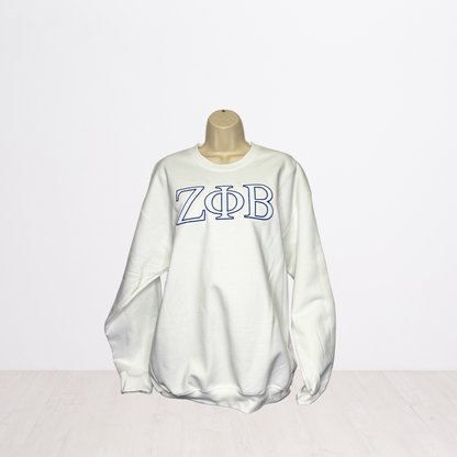 Zeta Phi Beta Embroidered Glitter Sweatshirt