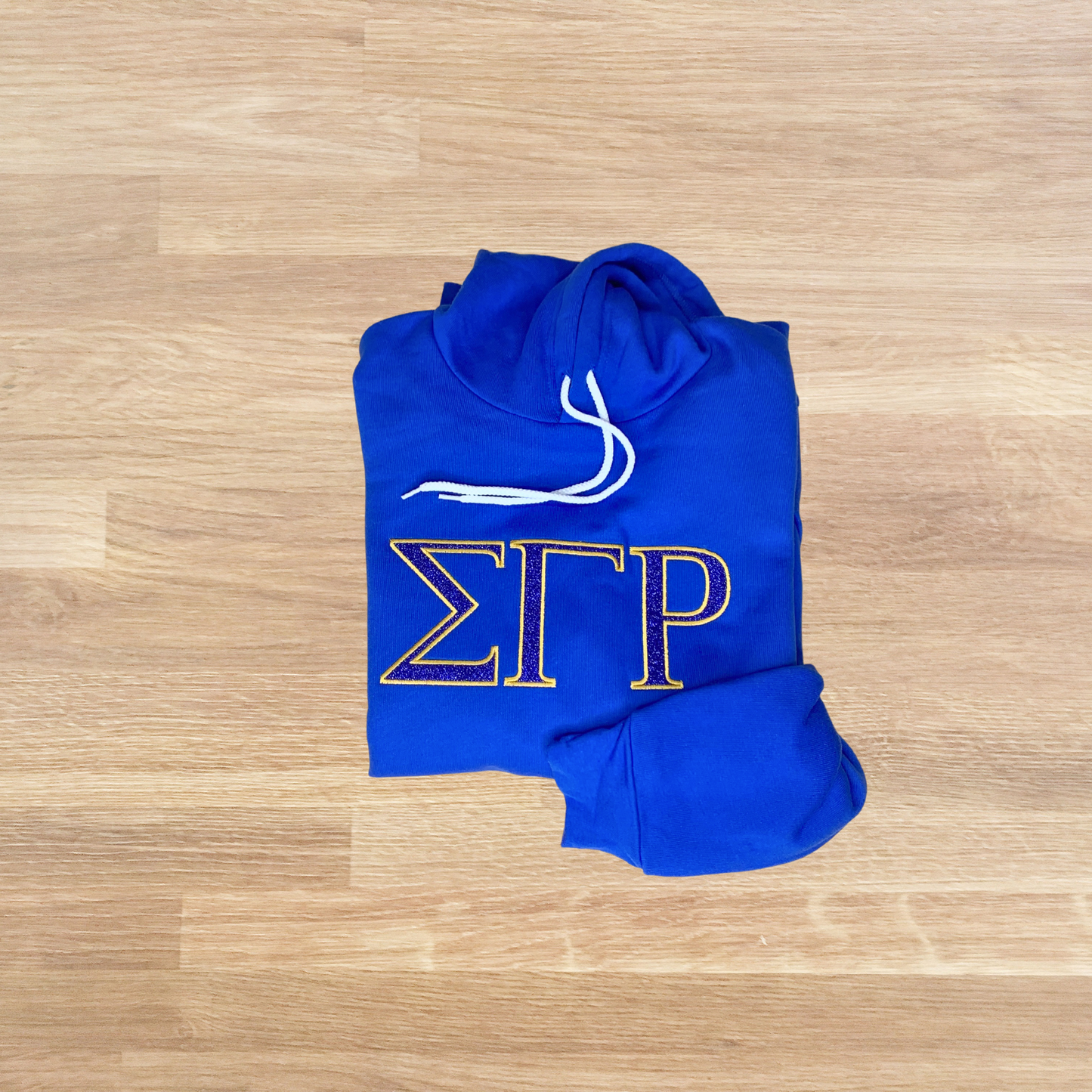 Sigma Gamma Rho Embroidered Glitter Hoodie