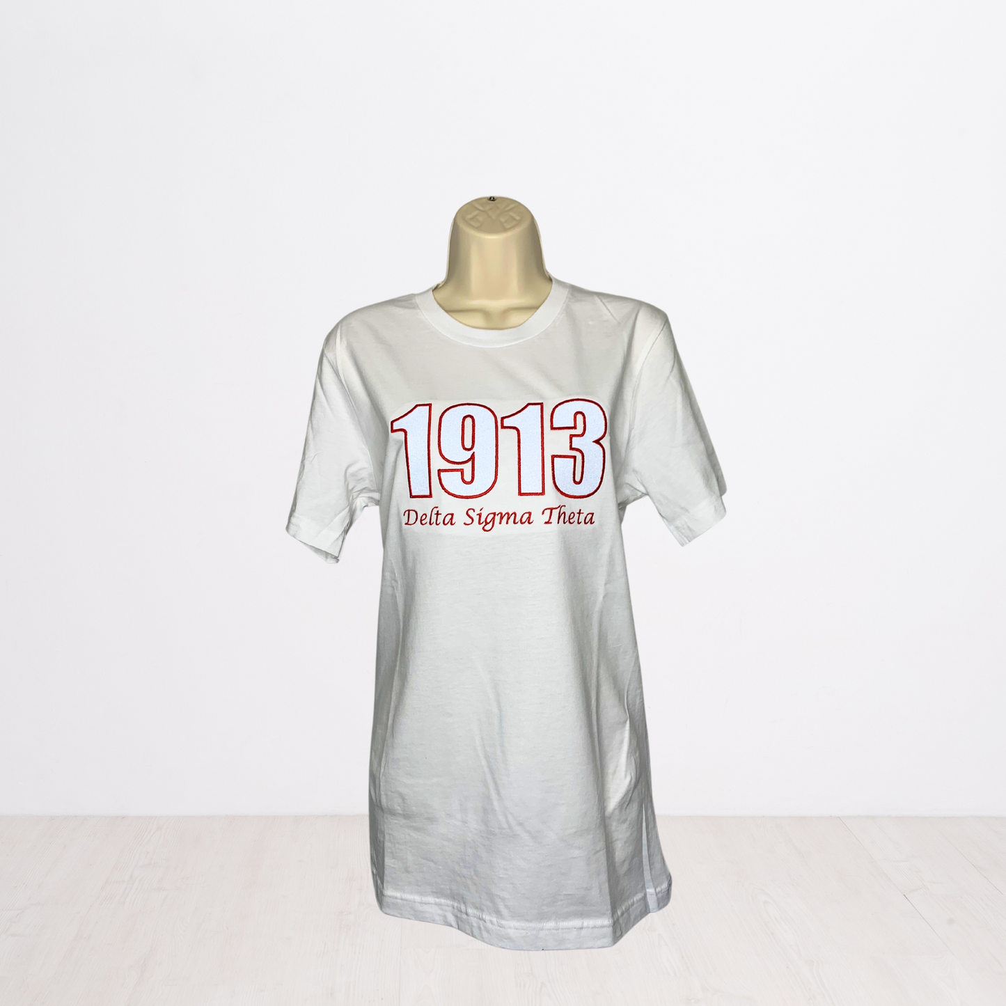 1913 Delta Sigma Theta Embroidered Glitter T-Shirt