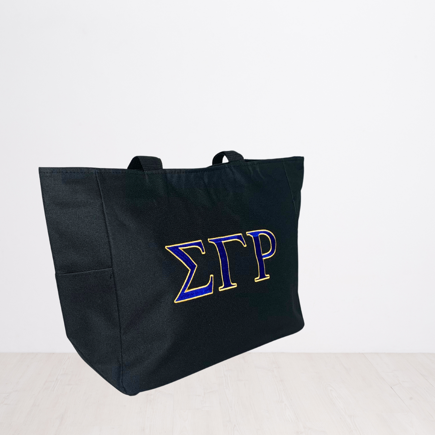 Sigma Gamma Rho Personalized Embroidered Zipper Tote Bag