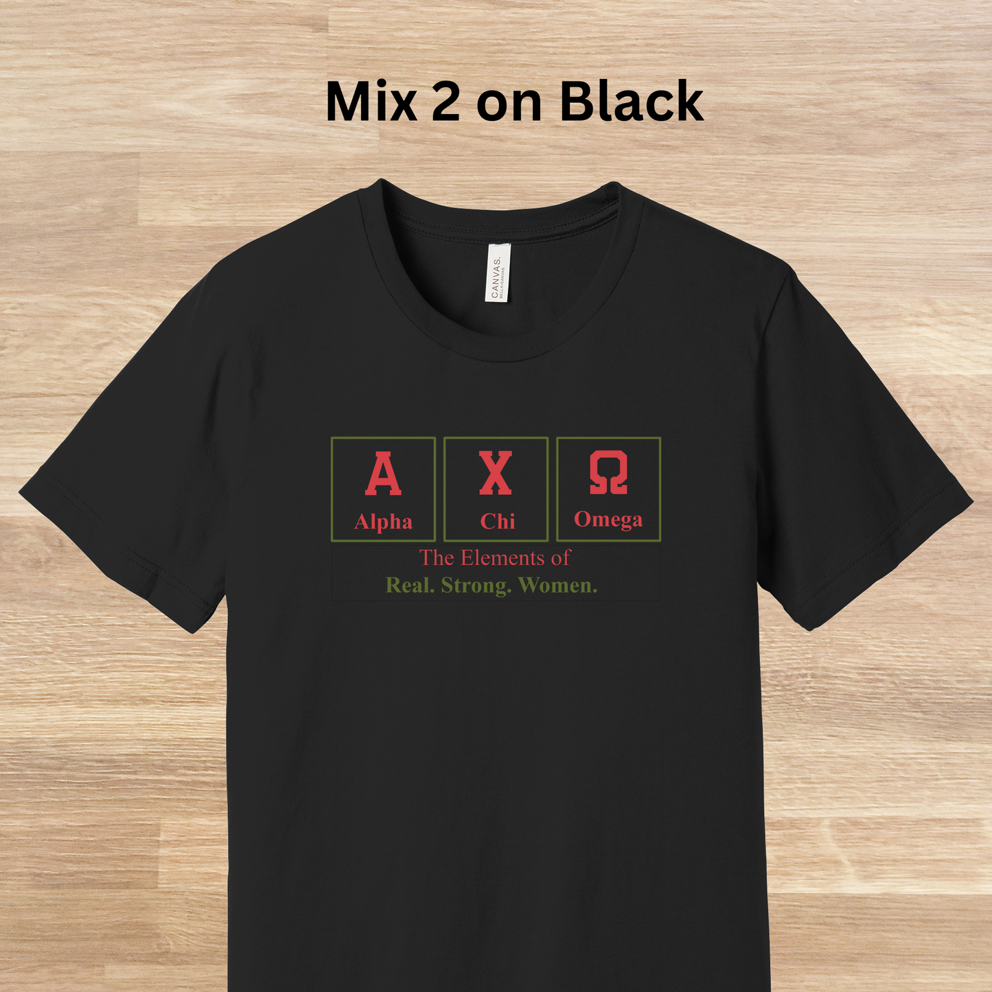 Alpha Chi Omega Elements Table T-Shirt