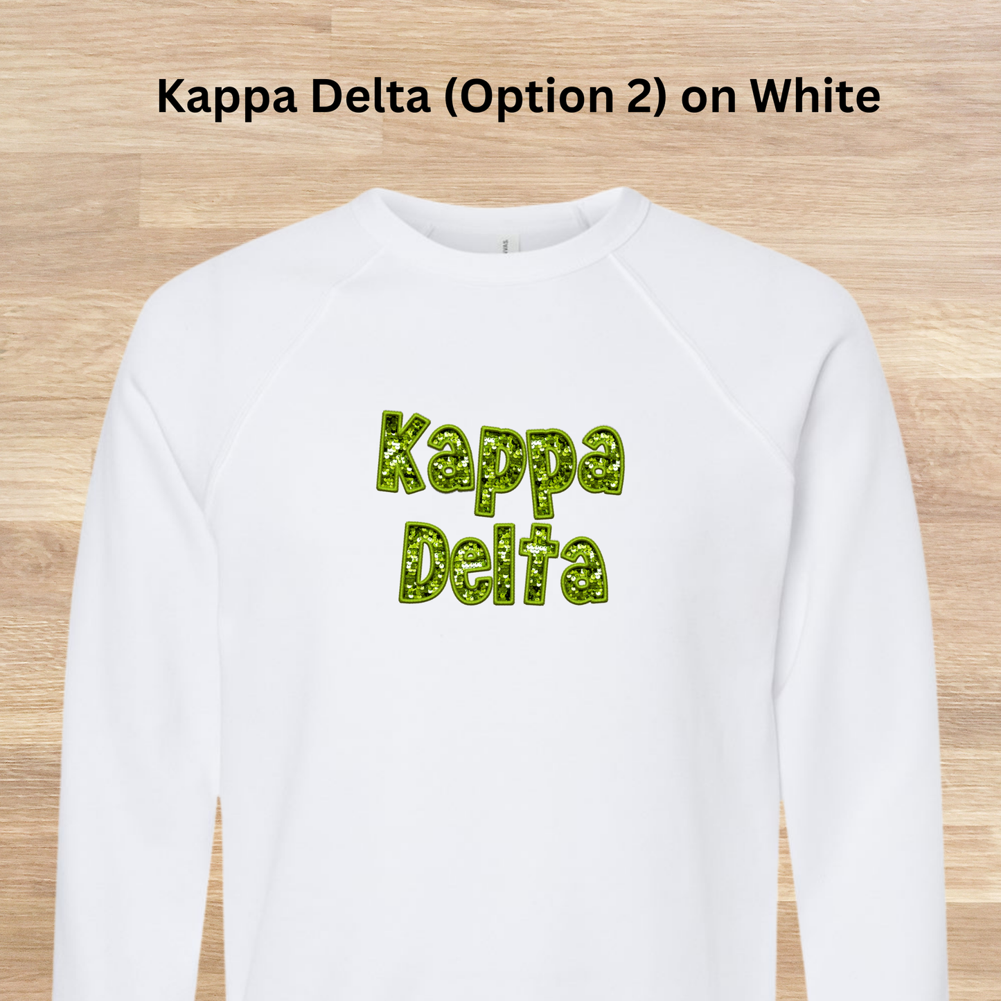 Kappa Delta Faux Embroidered Sequins Sweatshirt