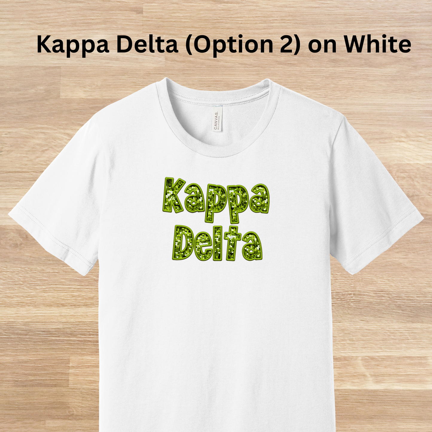 Kappa Delta Faux Embroidered Sequins T-Shirt