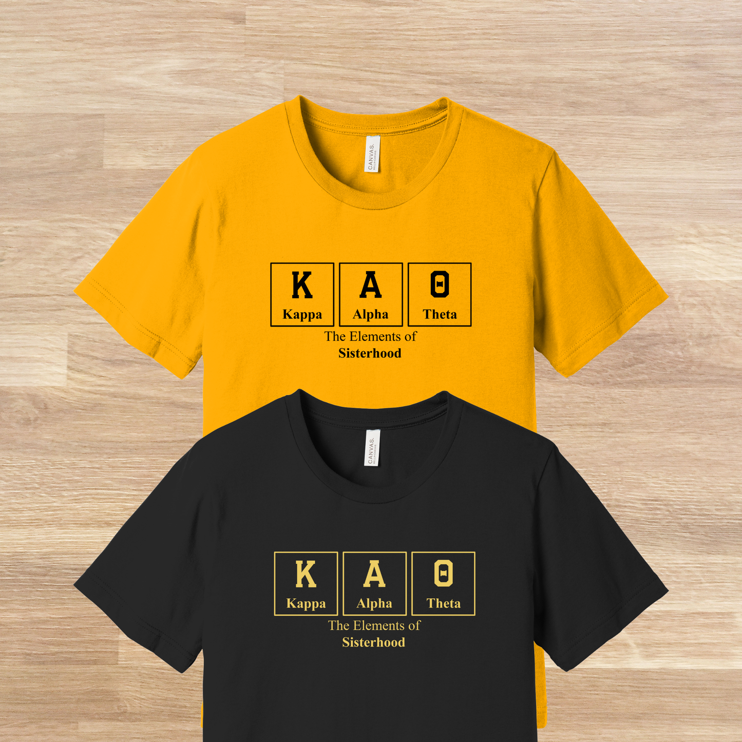 Kappa Alpha Theta Elements Table T-Shirt