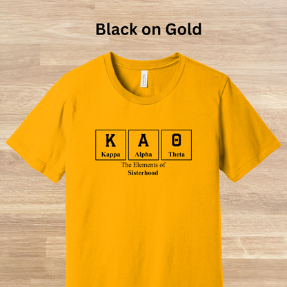 Kappa Alpha Theta Elements Table T-Shirt