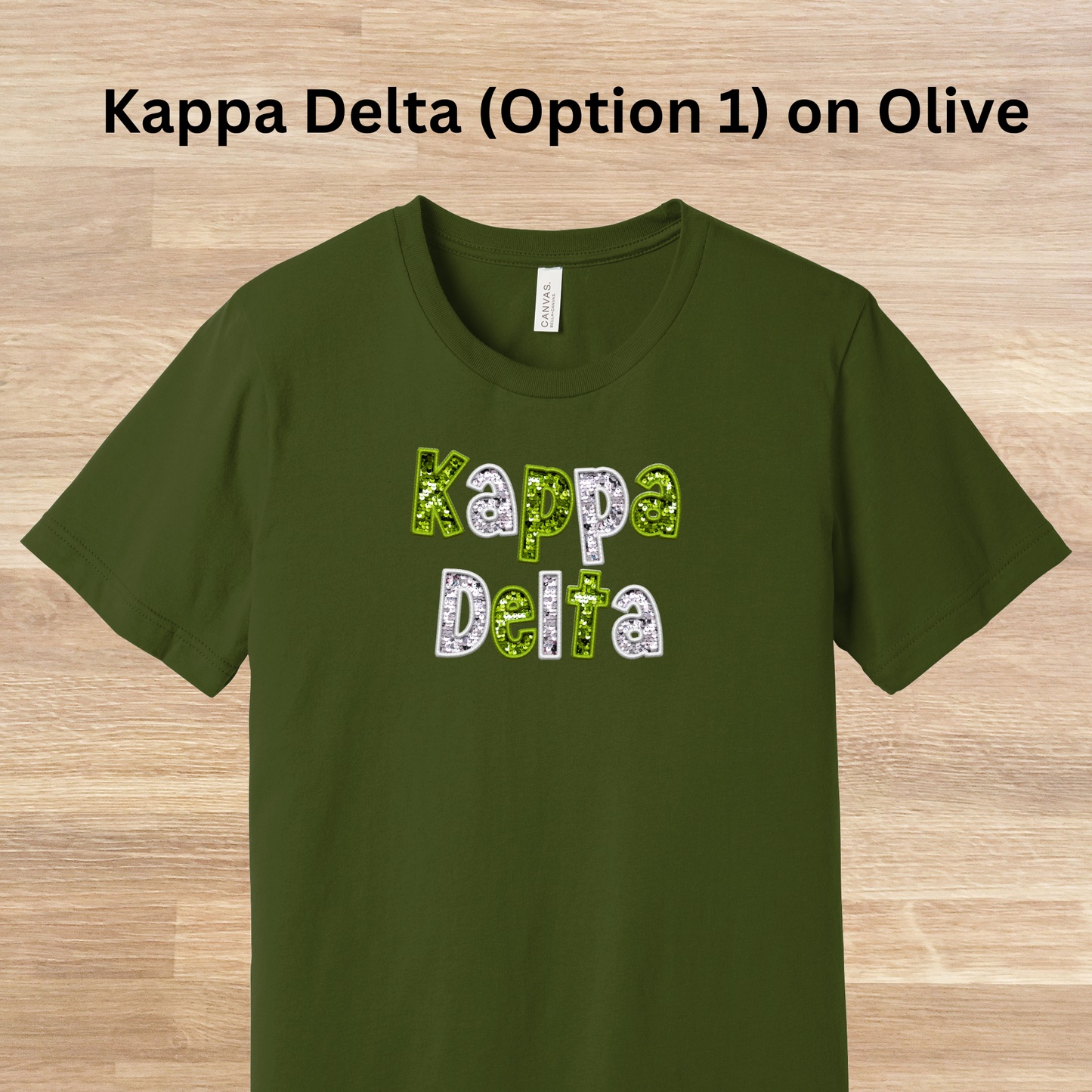 Kappa Delta Faux Embroidered Sequins T-Shirt