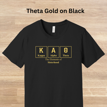 Kappa Alpha Theta Elements Table T-Shirt