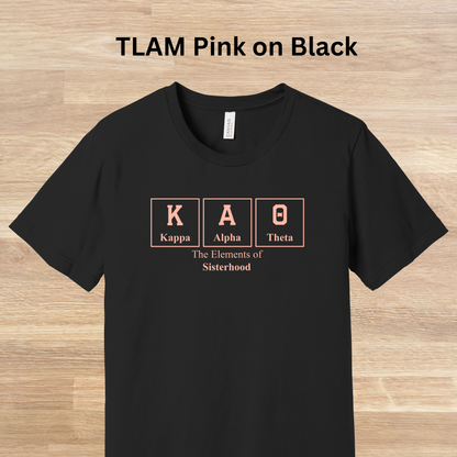 Kappa Alpha Theta Elements Table T-Shirt