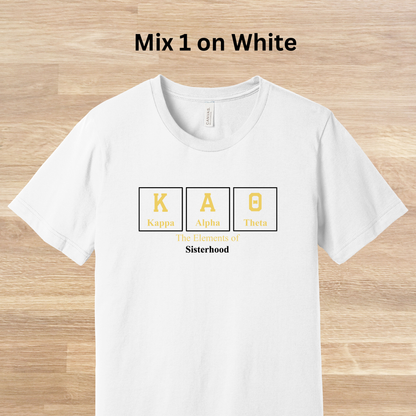 Kappa Alpha Theta Elements Table T-Shirt