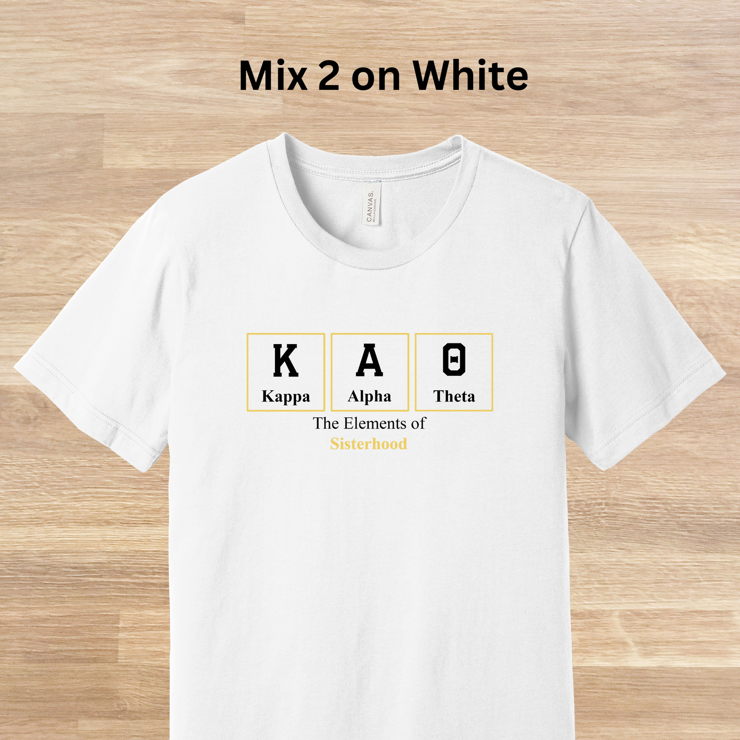 Kappa Alpha Theta Elements Table T-Shirt