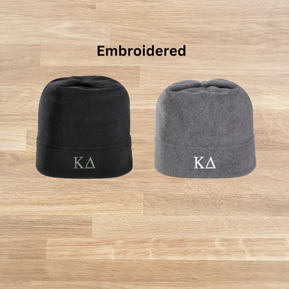 Kappa Delta Embroidered Fleece Hat Beanie