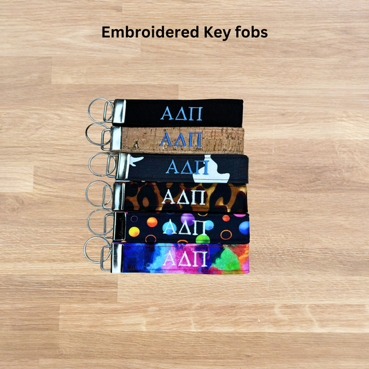 Alpha Delta Pi Embroidered Key fob