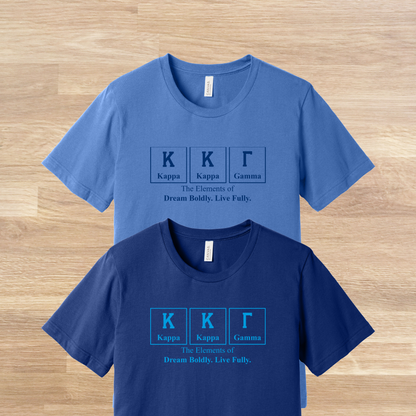 Kappa Kappa Gamma Elements Table T-Shirt