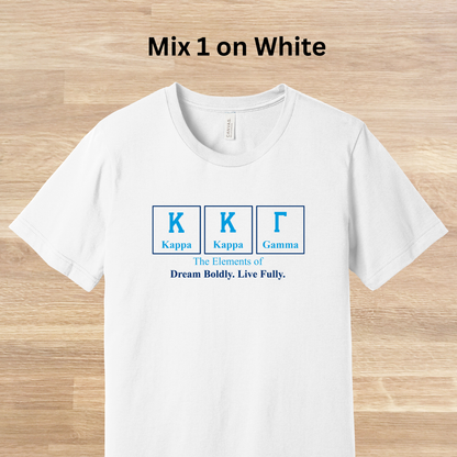 Kappa Kappa Gamma Elements Table T-Shirt