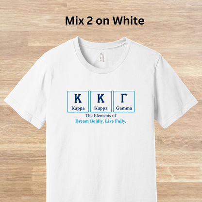 Kappa Kappa Gamma Elements Table T-Shirt