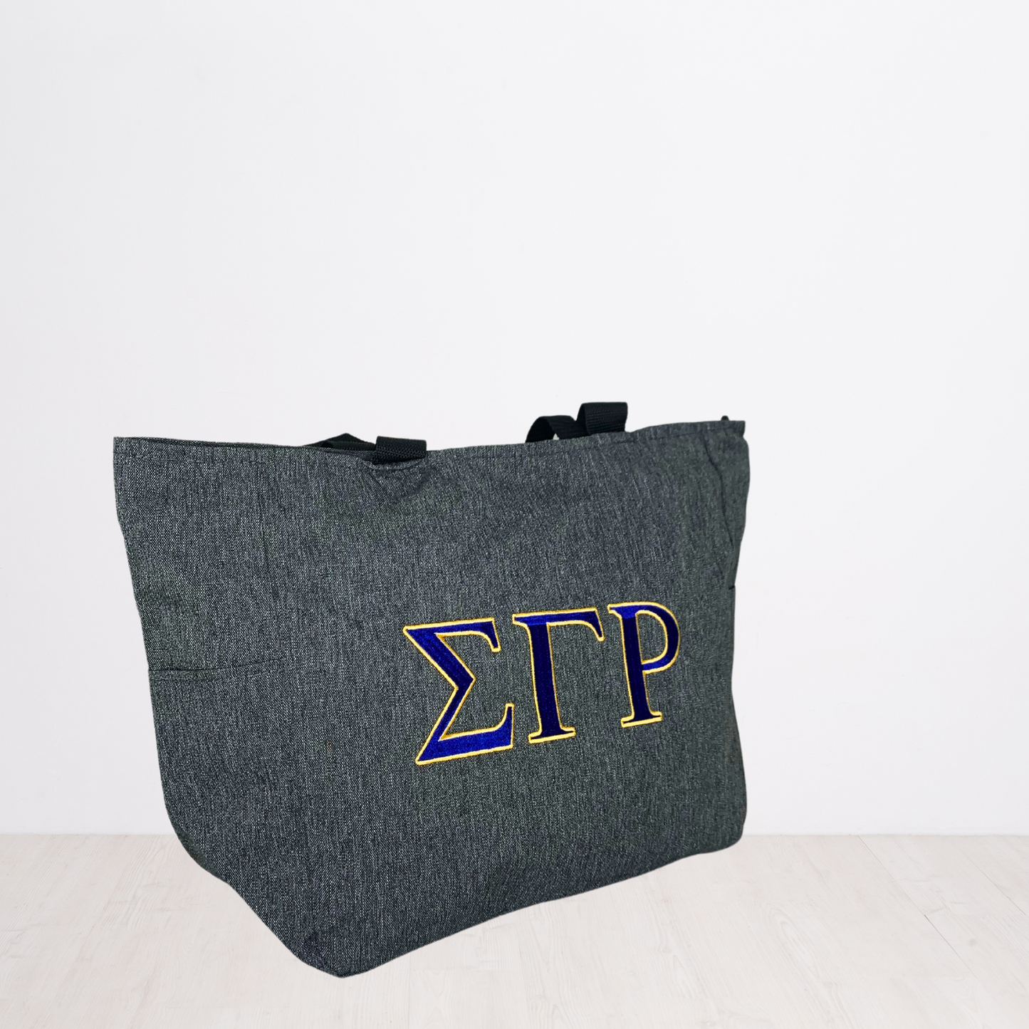 Sigma Gamma Rho Personalized Embroidered Zipper Tote Bag